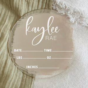 Hello My Name is Acrylic Newborn Sign  Newborn Sign  Acrylic | Etsy | Etsy (US)