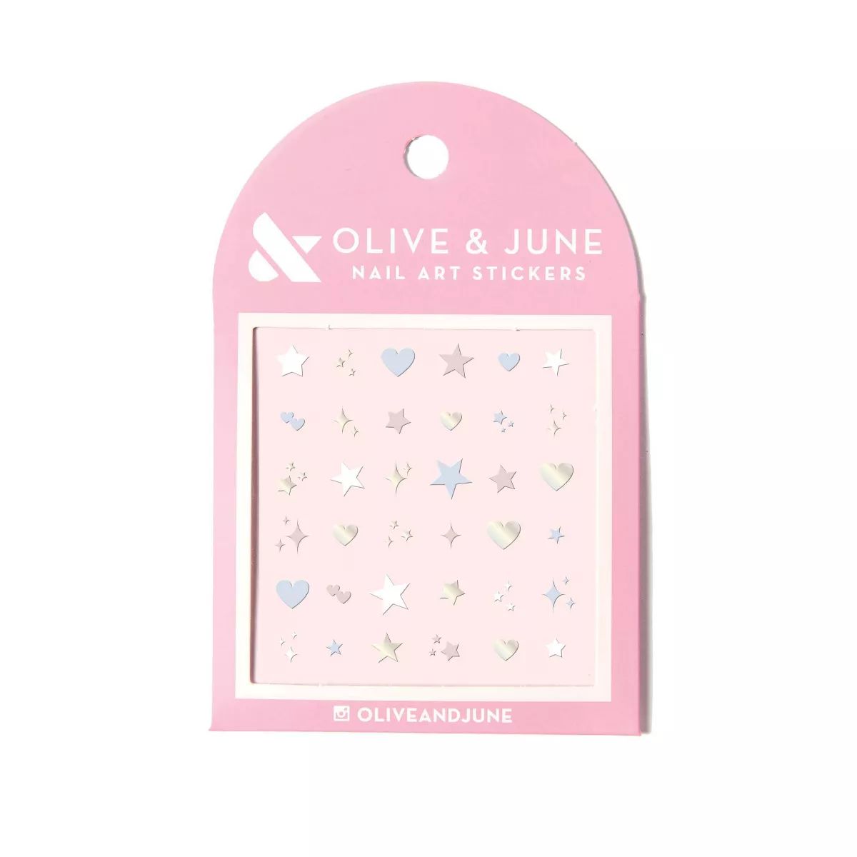 Olive & June Nail Art Stickers - Heart Star - 36ct | Target