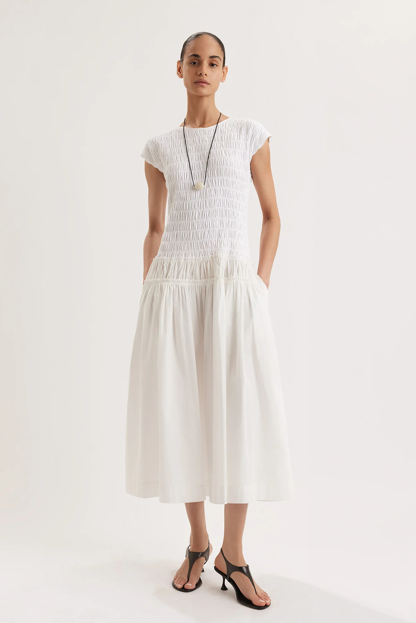 Meghna Dress in White | Merlette NYC