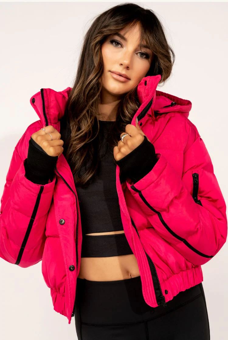 Puffer Jacket - Pink Glow | IVL COLLECTIVE