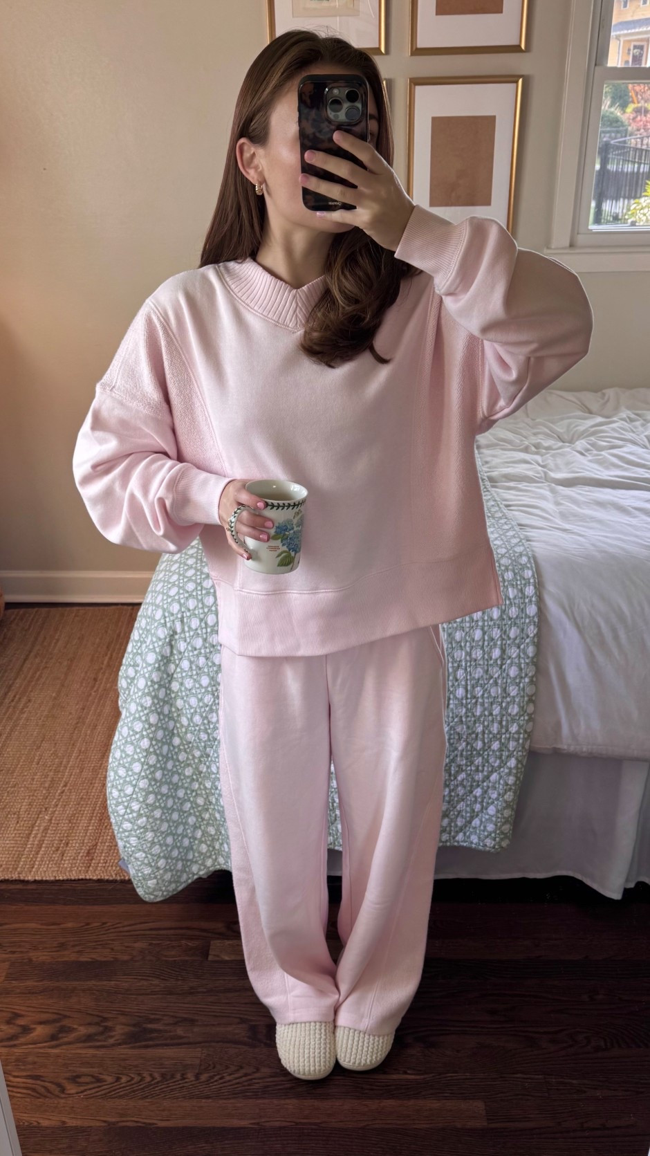 Wearing an xs top & xs/short bottoms. I’m 5’2” and xs is my usual size! I would say go short length on the pants if your under 5’4"

#LTKFindsUnder50 #LTKHoliday #LTKootd