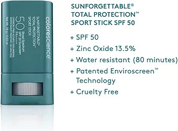 Colorescience Sunforgettable Total Protection Sport Stick SPF 50, Mineral, Broad Spectrum, Water/... | Amazon (US)