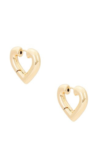 The Heart Chubbies Earrings in Gold | Revolve Clothing (Global)