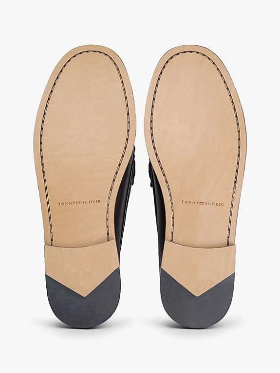 Leder-Loafer mit tiefgeprägtem Logo | Tommy Hilfiger (DE)