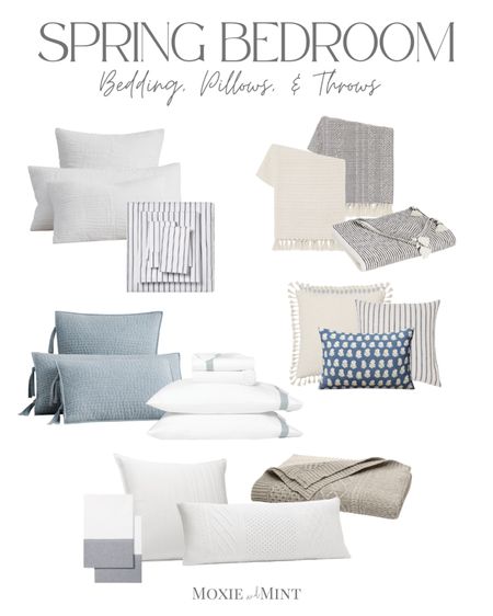 Spring bedding / linen bedding / bill and branch / percale sheets / cotton sheets / spring throw pillows

#LTKhome #LTKstyletip #LTKFind