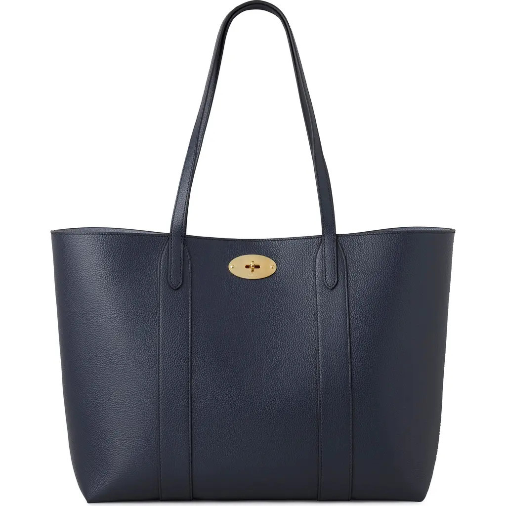 Mulberry Bayswater Leather Tote in Night Sky/Poplin Blue at Nordstrom | Nordstrom