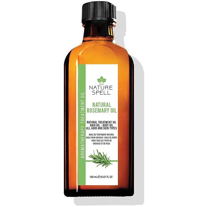 Nature Spell Rosemary Oil for Hair & Skin, Rosemary Oil for Hair Growth, Pre-Diluted, Treat Dry D... | Amazon (US)
