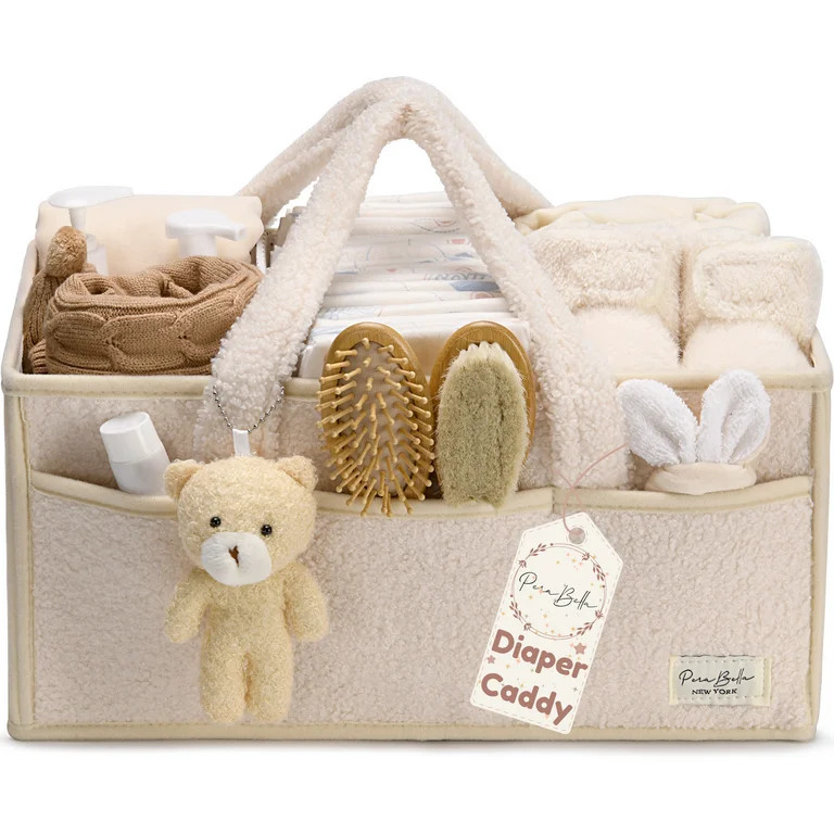 Baby Diaper Caddy Organizer for Changing Table, Baby Basket for Diapers, Portable Nursery Storage... | Walmart (US)