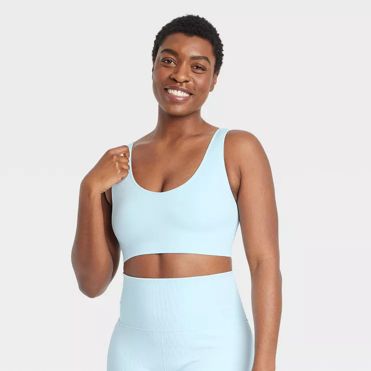 Women's Light Support Reversible Seamless Sports Bra - All in Motion™ | Target