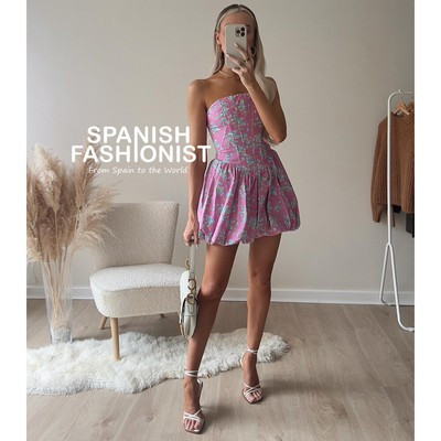 ZARA WOMAN NWT SS22 FLORAL CORSETRY-INSPIRED PLAYSUIT DRESS ALL SIZES 2805/416 | eBay AU