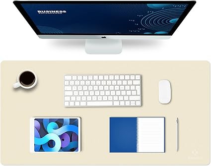 K KNODEL Large Office Leather Desk Mat, Mouse and Keyboard Pad, Computer and Laptop Mat, Desktop ... | Amazon (CA)