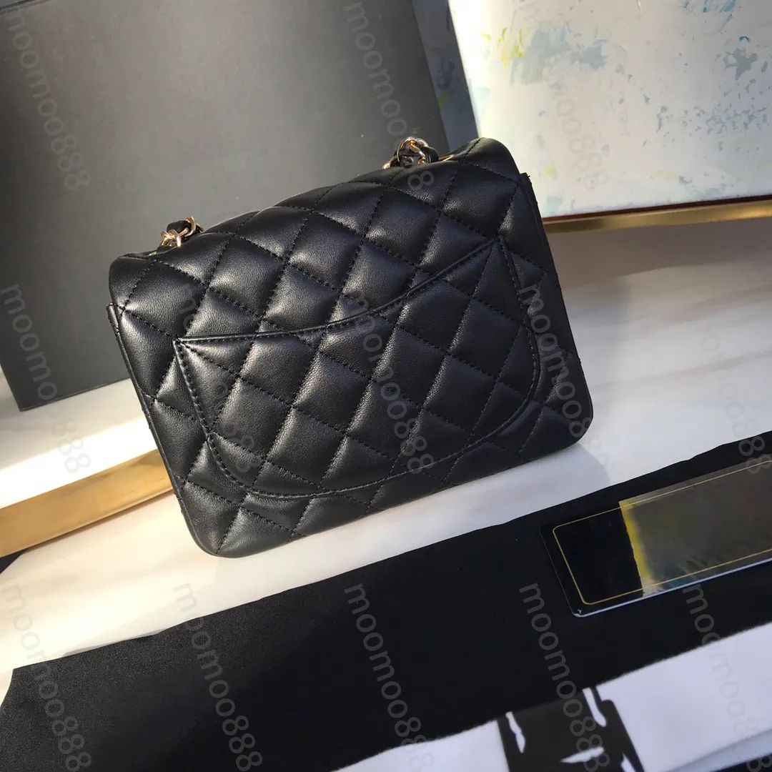 10A Top Tier 17cm Mini Square Flap Bag Mirror Quality Women Real Leather Caviar Lambskin Quilted ... | DHGate