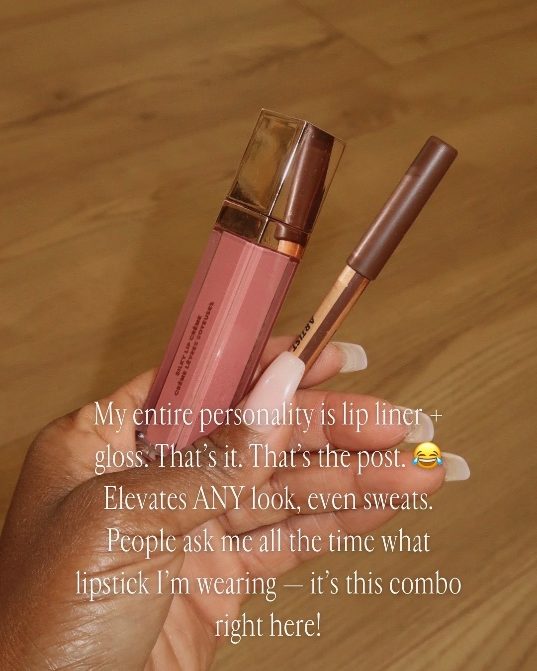 THE EVERYDAY LIP COMBO 💋  

My entire personality is lip liner + gloss — that’s it! 😂 This combo elevates *any* look, even sweats. The perfect everyday pairing that people ask about all the time — brown liner and a pinky-nude gloss for that effortless pout.  

Perfect for daily wear, date nights, or natural glam looks.  

📏 Products: Lip liner + Gloss (both from Amazon)  

lip combo, nude lip gloss, everyday makeup look, amazon beauty finds, natural glam lips, lip liner and gloss combo, brown lip liner pink gloss.  

Follow me on Instagram and YouTube @kirasfashionfinds



#LTKBeauty
