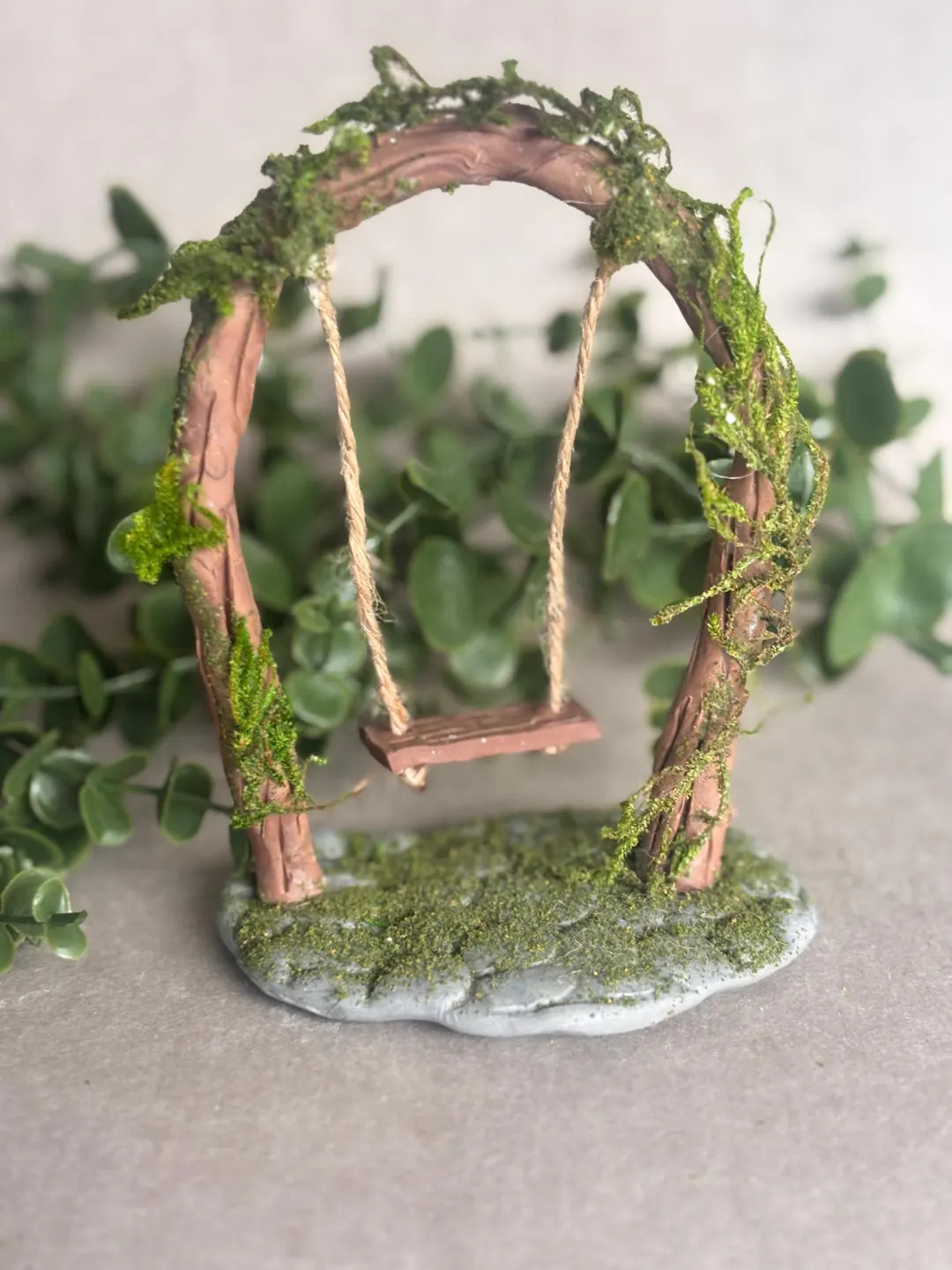 Clay Fairy Garden Swing: Whimsical Miniature Decor | Etsy (Global)