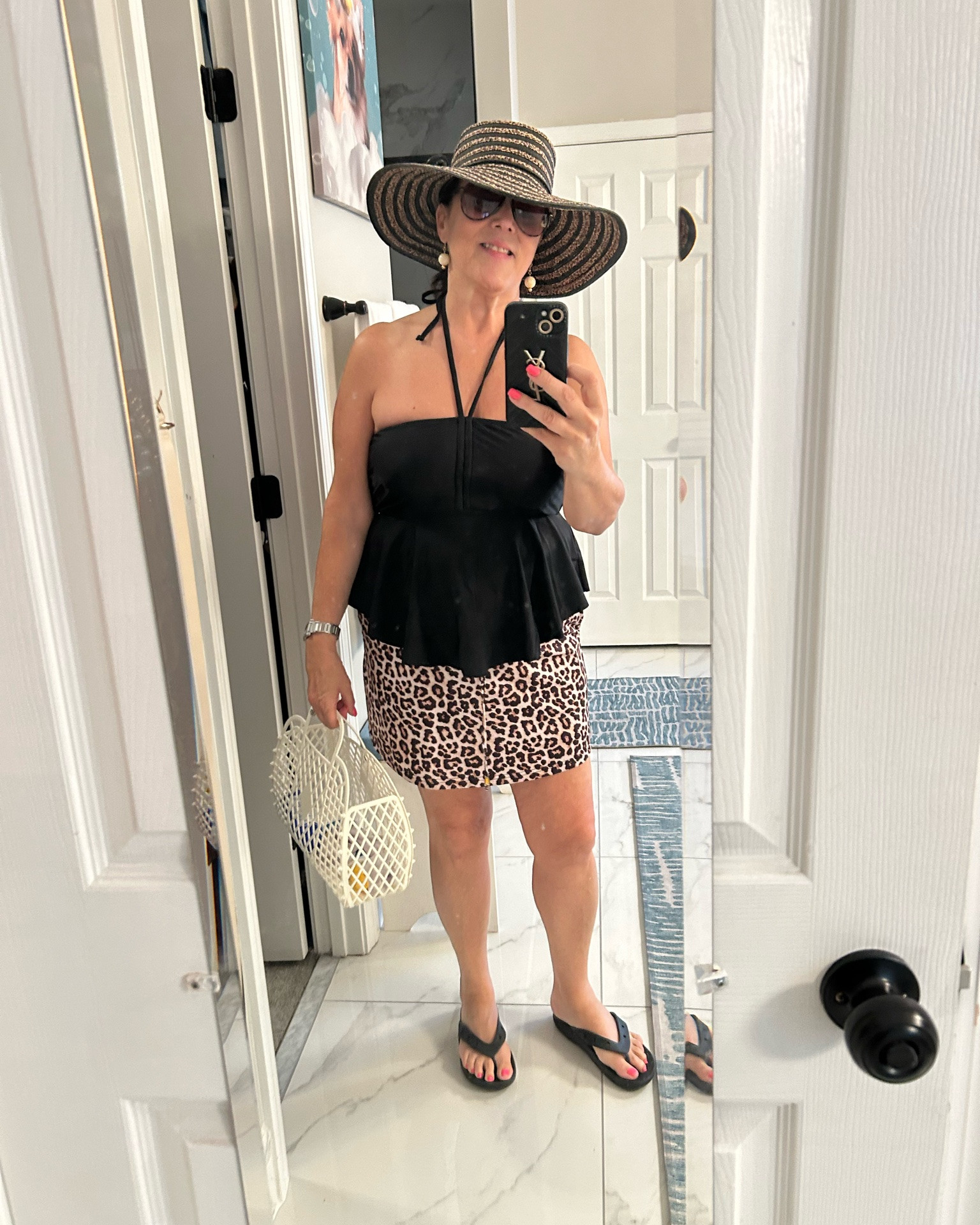 Errands then pool, because looking cute is part of the plan 🤍☀️ Simple, comfy, and ready for a little sunshine! Always be confident ✨
#over50fashion #styleover50  #summeroutfit #vacationstyle #ootd

#LTKootd #LTKSwim #LTKMidsize