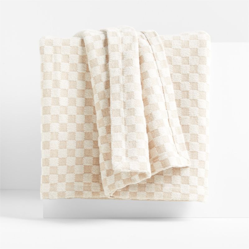 Ford Checkered Full/Queen Bed Throw Blanket by Jake Arnold + Reviews | Crate & Barrel | Crate & Barrel