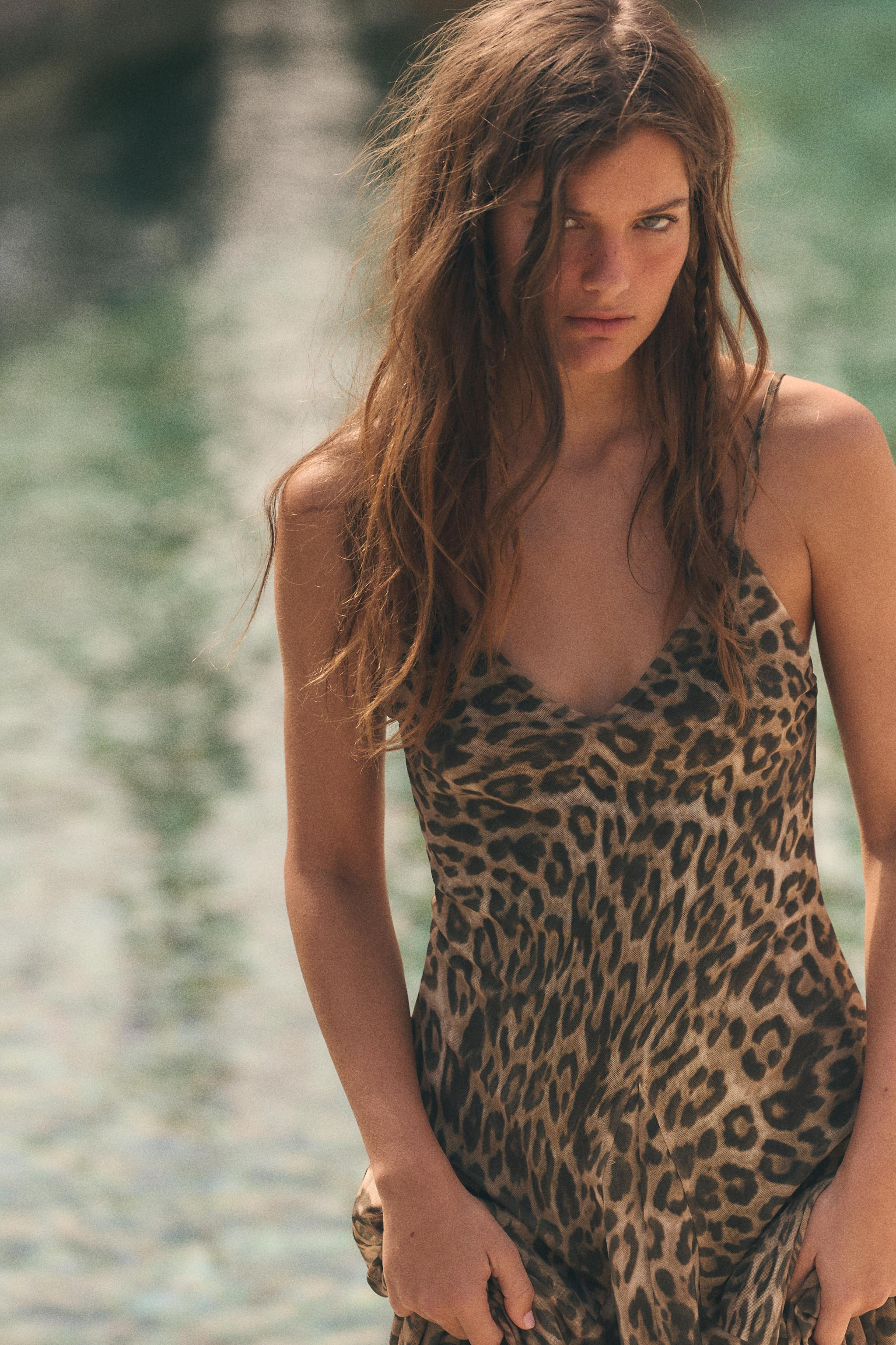 ANIMAL PRINT TULLE DRESS | Zara UK