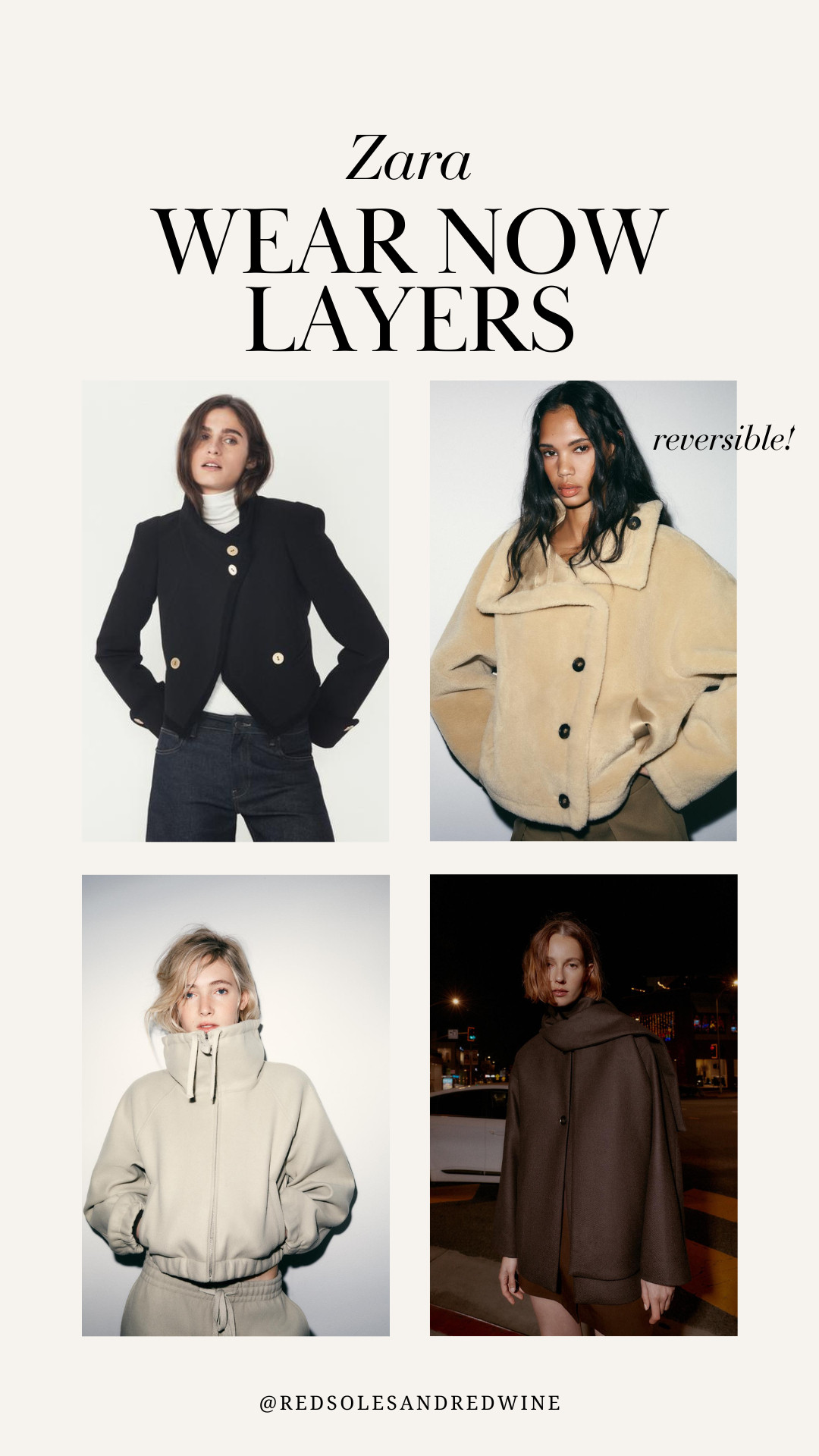 Zara new arrivals - wear now layers 

 