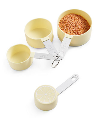 Martha Stewart Collection Hello Sunshine Lemon Measuring Cups, Created for Macy's & Reviews - Hom... | Macys (US)