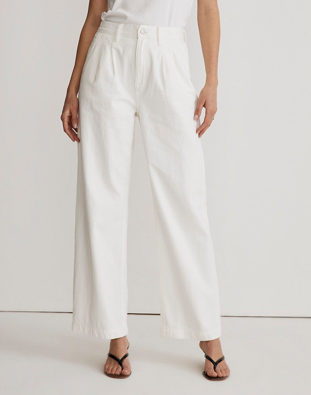 The Harlow Wide-Leg Jean in Tile White | Madewell