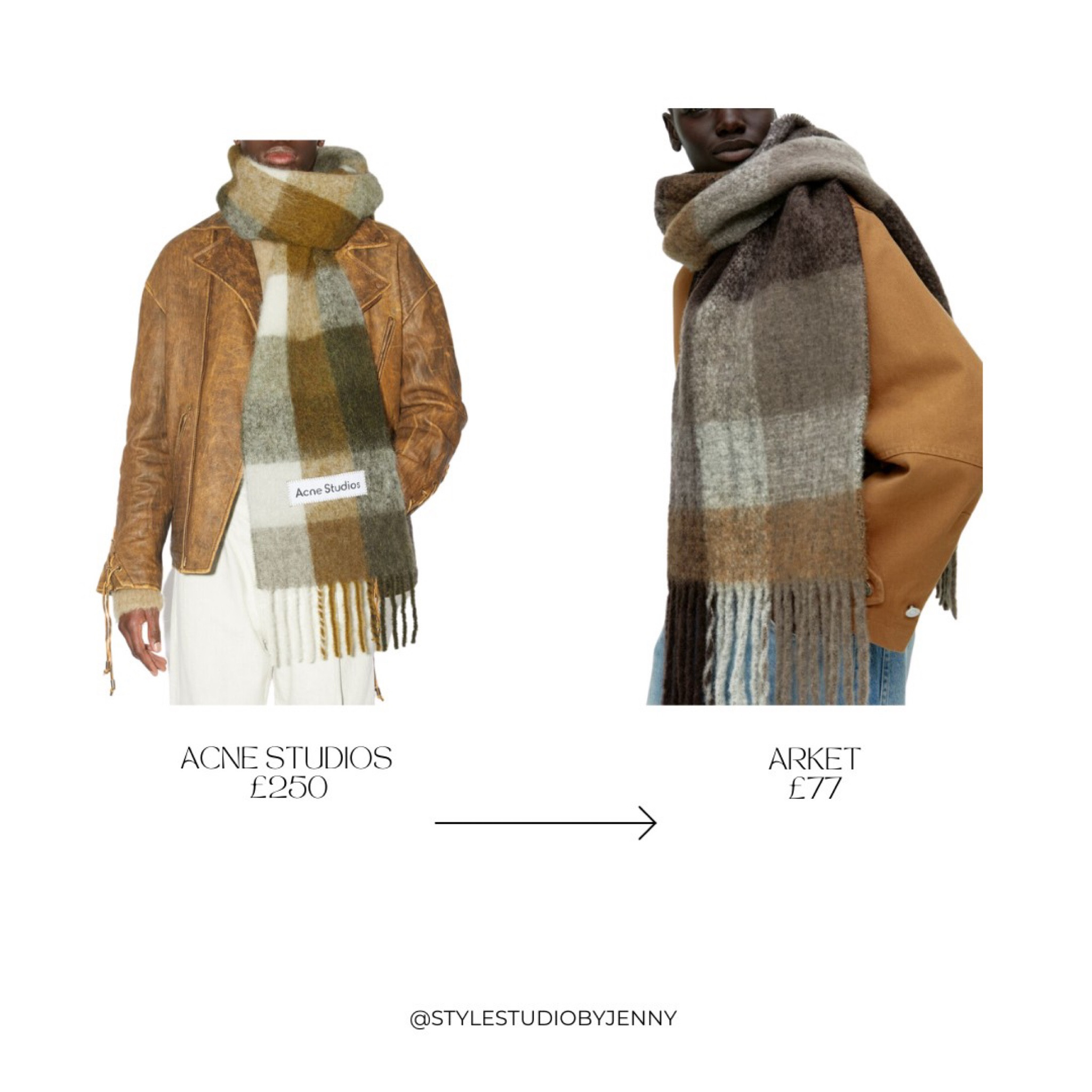 Acne Studios / Arket scarf designer dupe

#designerdupes #highstreetdupes #fashiondupes #loewedupe #celinedupe #ukpersonalstylist #personalstylingservice #ukstylist #womensstyling #virtualstylist #ukfashion #stylingideas #clothinghaul #outfitinspo #outfitinspiration #outfitoftheday #ootd #stylingservice #ltkeurope #personalstylist #ukstylist #womenswearfashion #fashionblogger #neutralstyle #neutralfashion

#LTKSeasonal #LTKstyletip #LTKfindsunder100