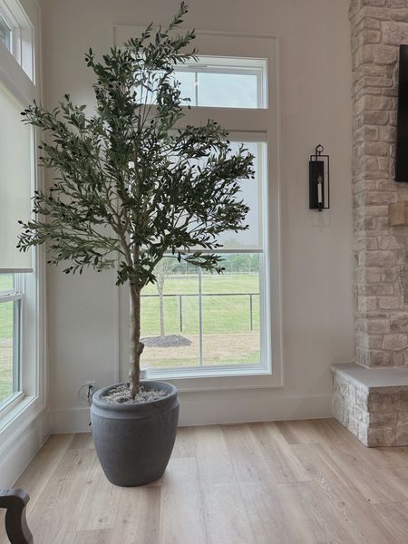 Amazon find. 10ft olive tree. Large olive tree. Realistic faux tree.  Planter linked too. At Home stores  
