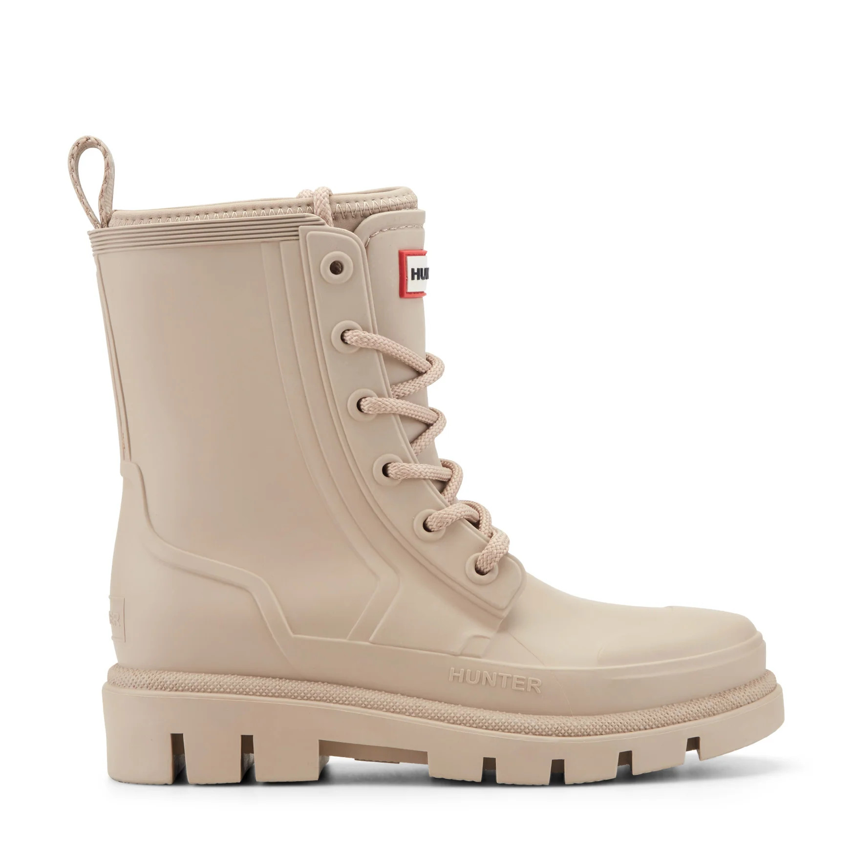 Women's Diana Waterproof Lace-Up Rain Boots - Medium Natural | Hunter Boots | Hunter Boots