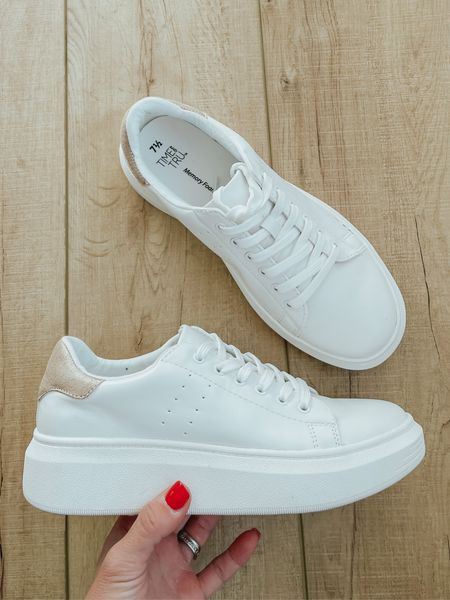 Women’s white platform sneakers. Fit true to size. SO comfortable! Under $20!

#LTKstyletip #LTKshoecrush #LTKunder50