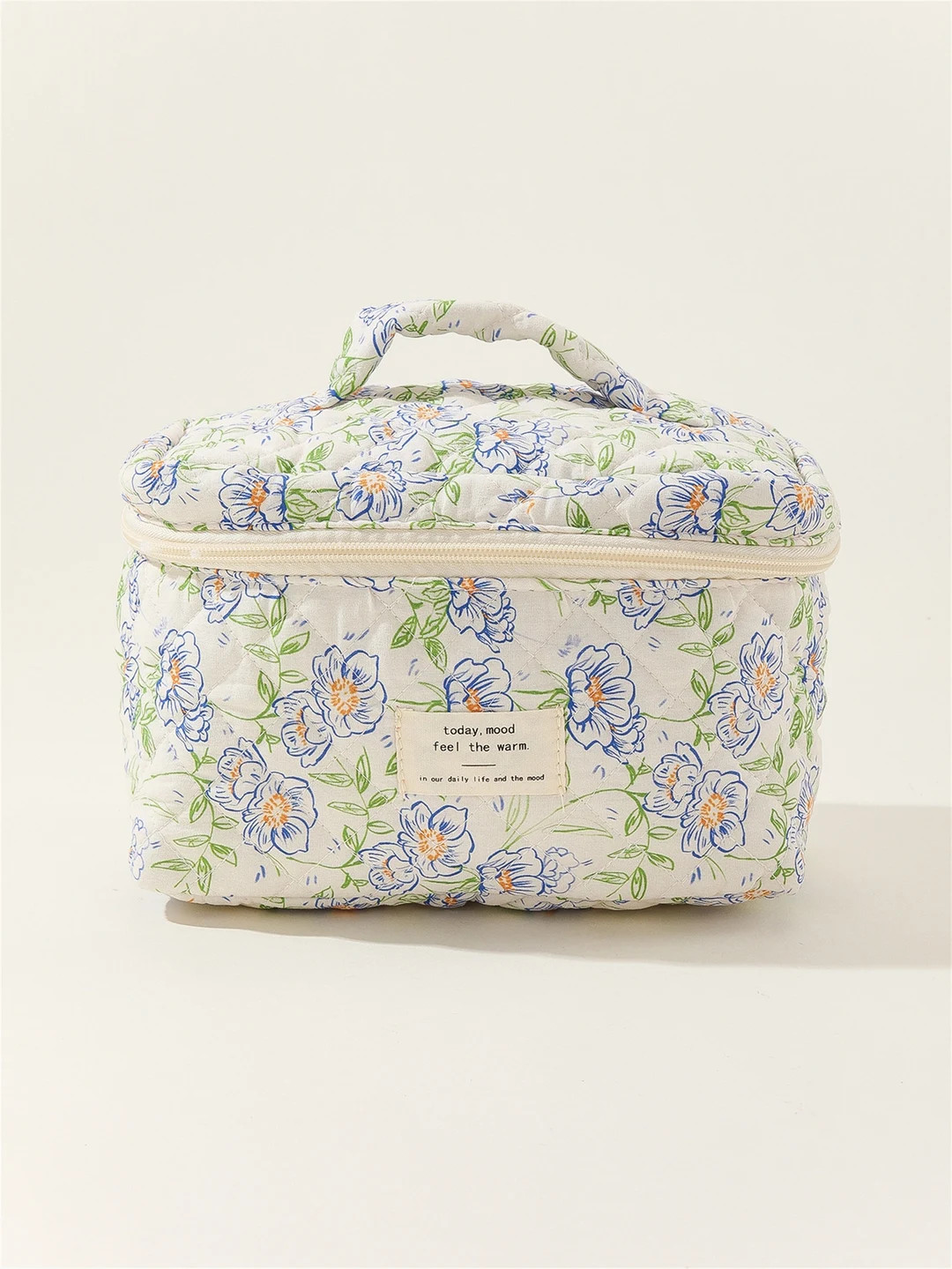 Simple Practical Flower Makeup Bag Vintage Cosmetic - Etsy | Etsy (US)