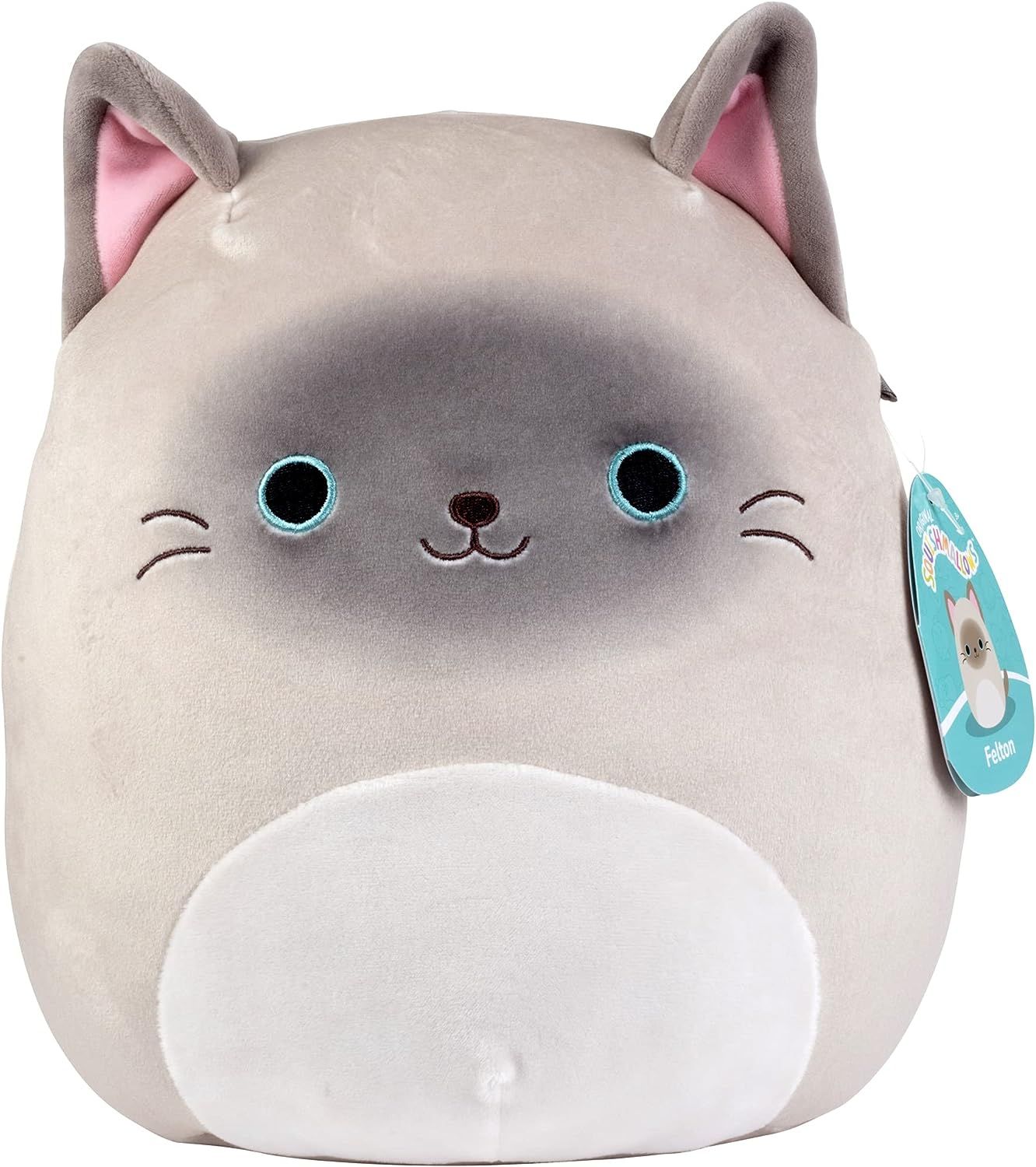 Squishmallow New 10" Felton The Siamese Cat - Official Kellytoy 2022 Plush - Soft and Squishy Kit... | Amazon (US)