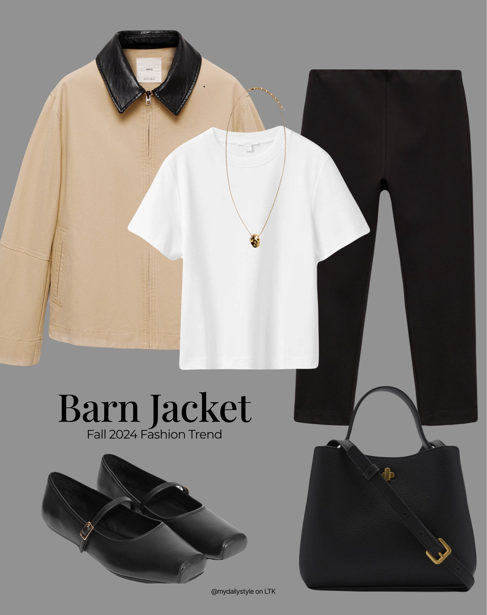 The barn jacket is another seasonal essential. Perfectly practical, stylish, & versatile piece that we all need in our fall wardrobe. Styling it with white cotton t-shirt, capri pants, square-toe ballet flats, & black bag. 

Check out how my styling ideas on how to wear barn jacket in my profile. 

Tags: barn jacket, waxed jacket, parka, utility jacket, fashion trends 2024, fall style, pre-fall, autumn style, fall outfit, autumn outfit, fall fashion, autumn fashion, easy styling, simple everyday look, chic & basic outfit, Parisian look, casual outfit, capsule wardrobe, office look, brunch style, high street. 

#LTKstyletip #LTKshoes #LTKautumn