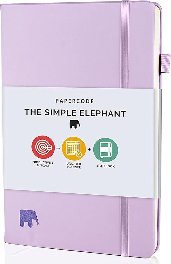 Papercode Daily Planner 2022-2023 - Simple Elephant Undated Daily, Weekly, and Monthly Calendar P... | Amazon (US)