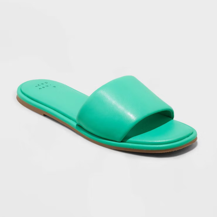 Women's Lulu Slide Sandals - A New Day™ | Target