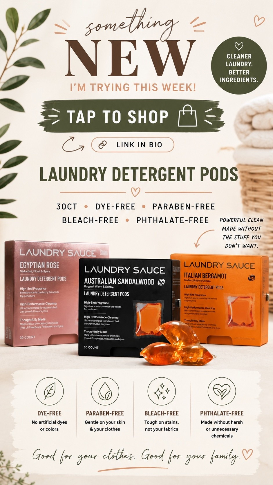 Something new I’ve been trying this week 
Laundry 🧺 sauce pods at Target

#LTKmomlife #LTKOver40 #LTKHome