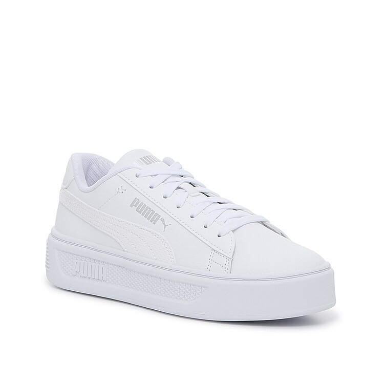 Puma Smash v3 Platform Sneaker | Women's | White | Size 11 | Sneakers | DSW