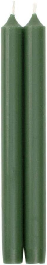 Caspari Straight Taper Candles in Hunter Green - 2 Per Package | Amazon (US)