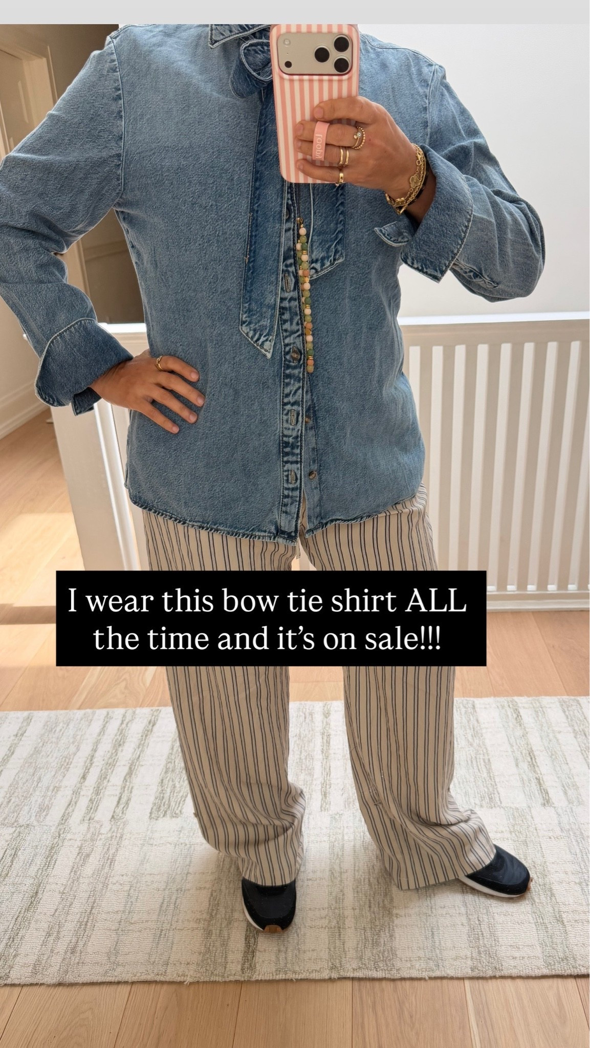 Bow tie denim shirt

#LTKActive #LTKootd #LTKdayinmylife