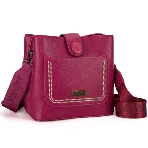 Wrangler Crossbody Purses for Women Handbag and Shoulder Bag for Ladies WG114-110HPK | Amazon (US)