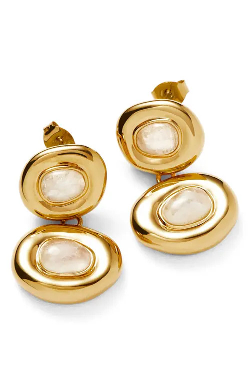 Missoma Doughnut Moonstone Drop Earrings in Gold at Nordstrom | Nordstrom