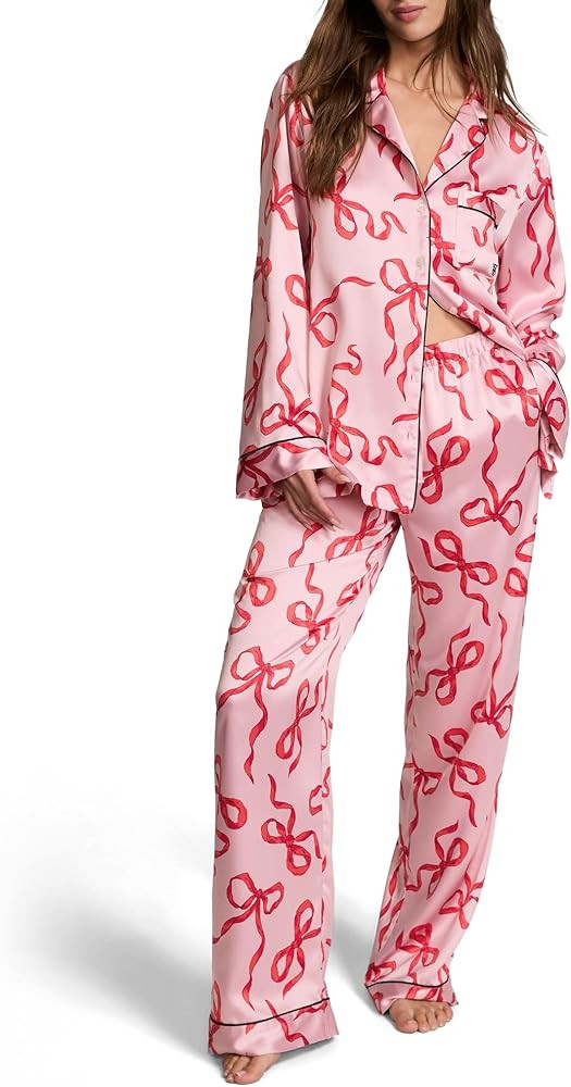 Victoria's Secret Fashion Show '24 Women's Glazed Satin Long Pajama Set (XS-XXL) | Amazon (US)