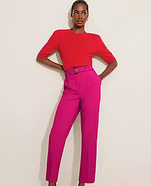 The Belted Taper Pant | Ann Taylor (US)