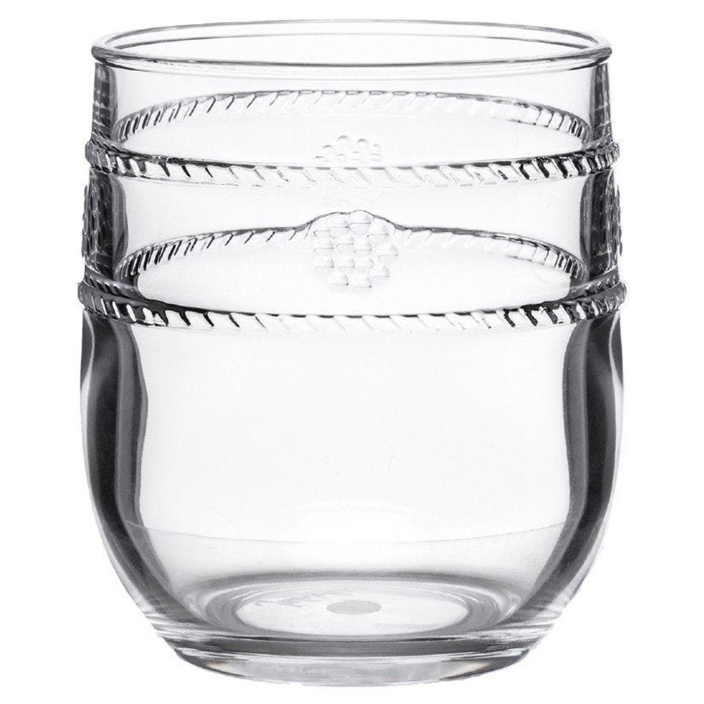 Juliska Isabella Modern Classic Clear Acrylic Tumbler - Small | Kathy Kuo Home