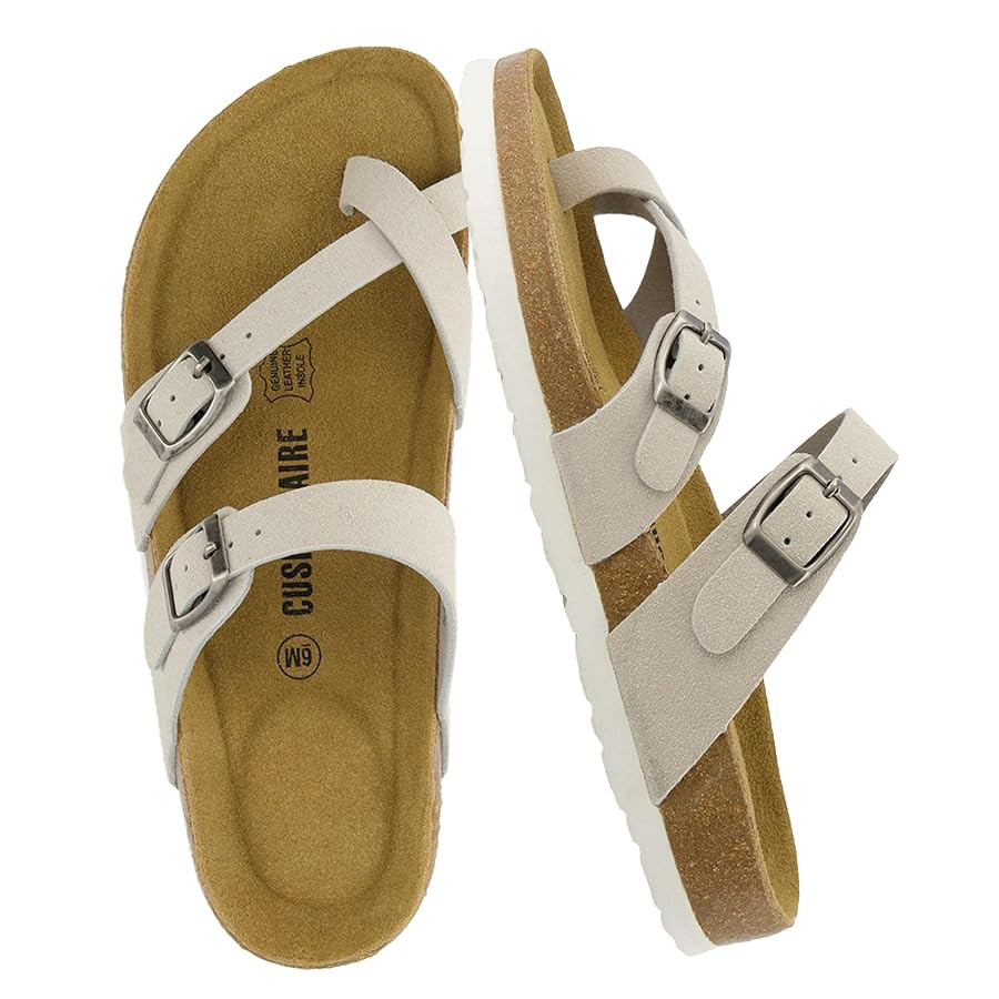 CUSHIONAIRE Women's Luna Cork Footbed Sandal With +Comfort | Amazon (US)