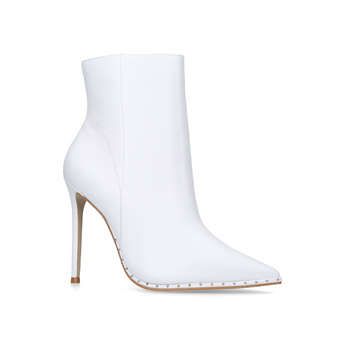 Carvela Spectacle - White High Heel Boots | Kurt Geiger (Global)