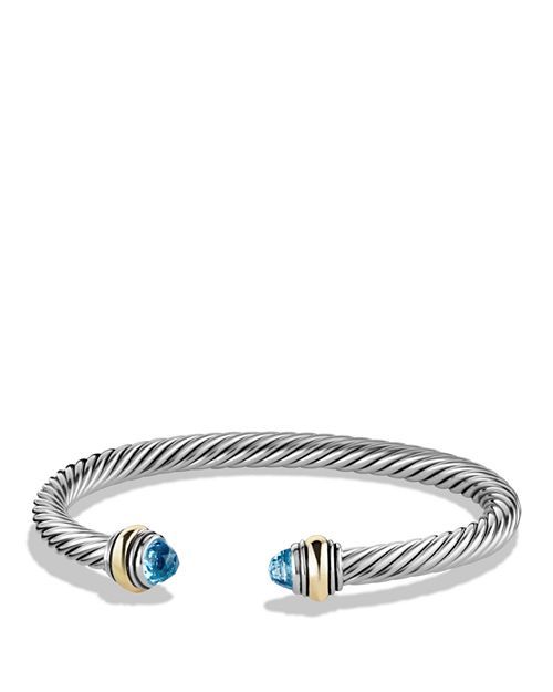 David Yurman Cable Classics Bracelet with Blue Topaz and Gold Jewelry & Accessories | Bloomingdale's (US)