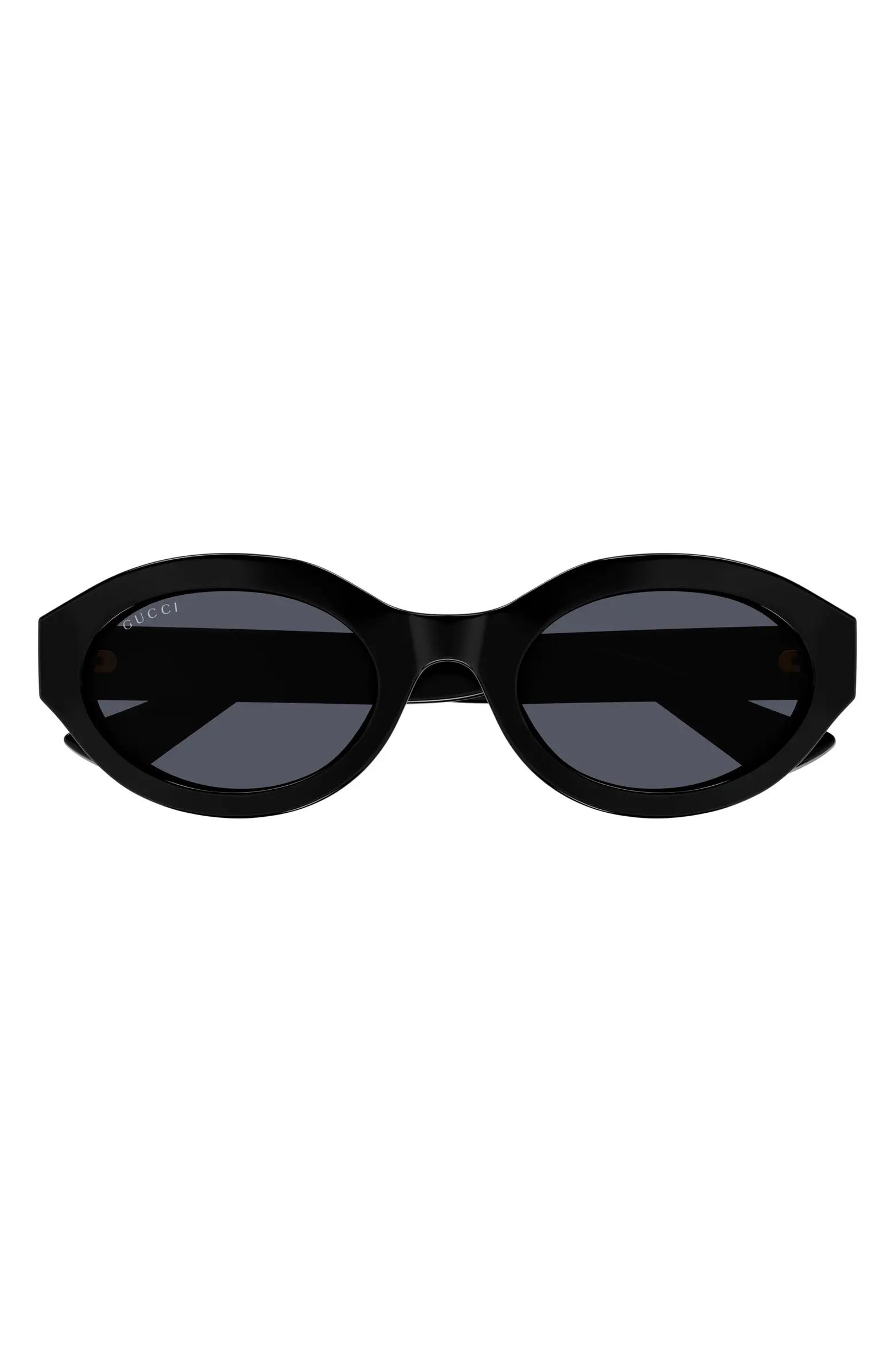 Gucci 53mm Small Oval Sunglasses | Nordstrom | Nordstrom