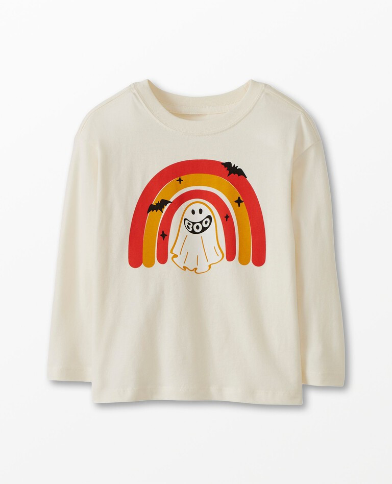 Long Sleeve Halloween Graphic Tee In Cotton Jersey | Hanna Andersson