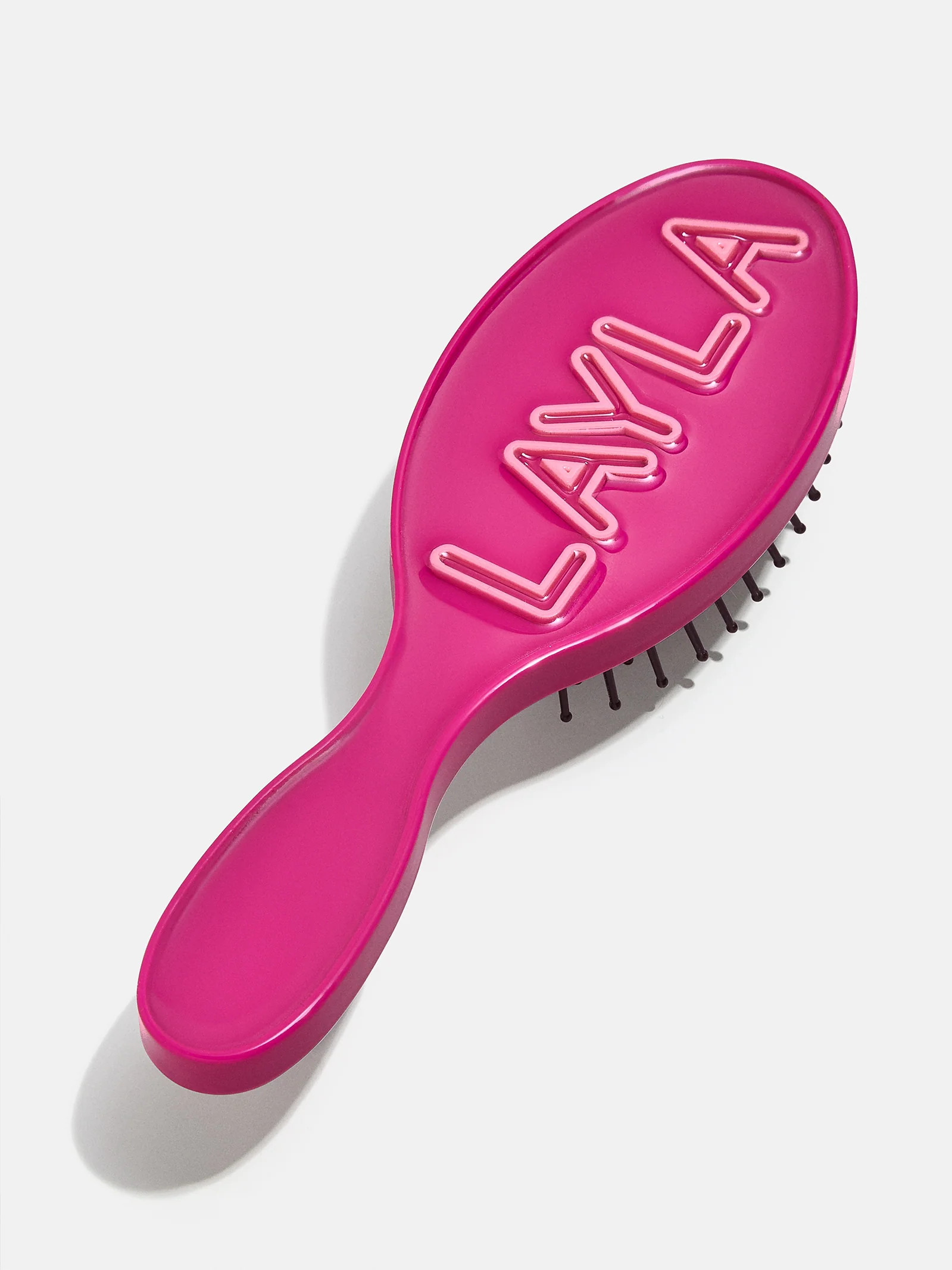 Mini Fine Line Custom Hair Brush - Magenta/Light Pink | BaubleBar