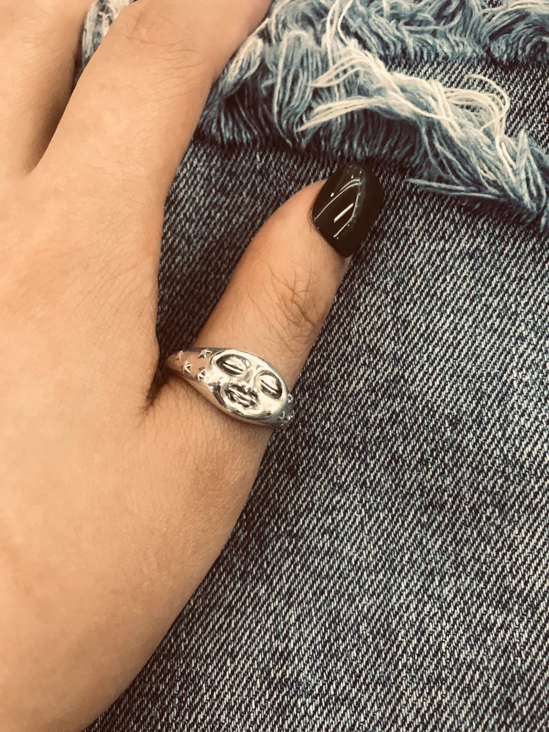 Face Ring// Sterling Silver// Handmade Solid S925//unique Punk Gothic Goth Biker Mens//ring for H... | Etsy (US)