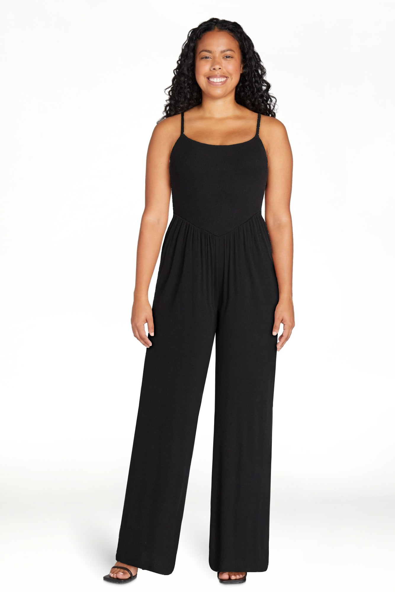 No Boundaries Sleeveless Cami Jumpsuit, Women's XXS-XXL | Walmart (US)